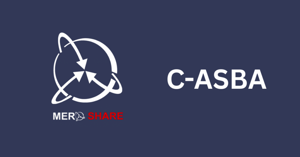 MERO SHARE C-ASBA logo